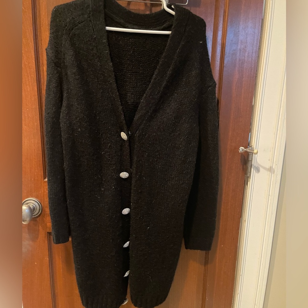 BA&SH Black cardigan sweater Small